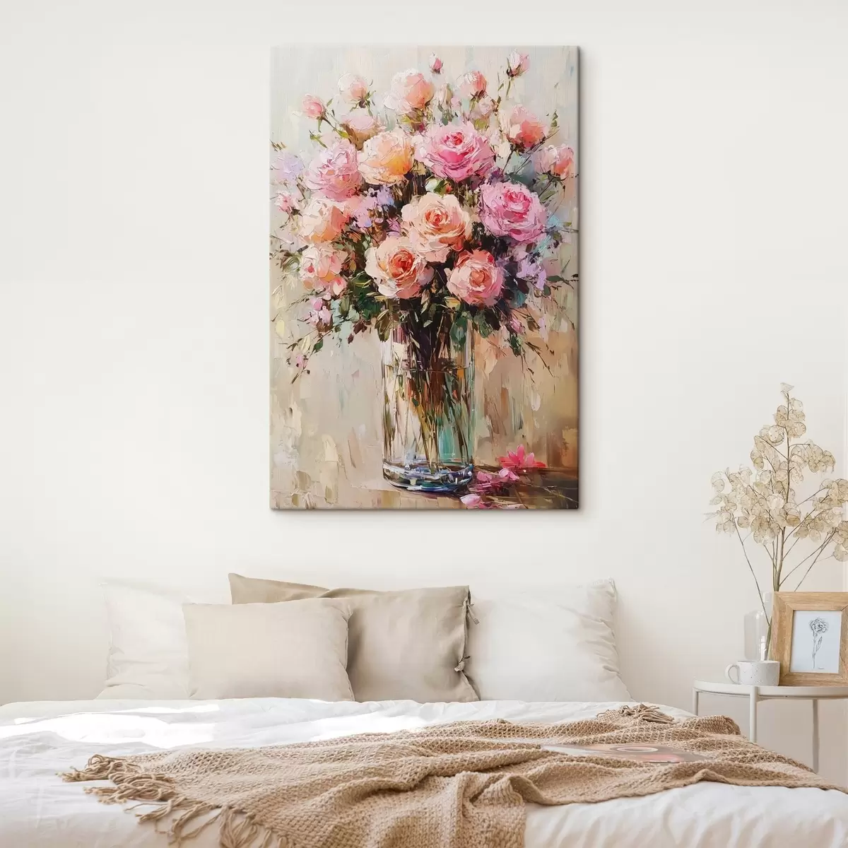 Glezna Puķu pušķis eļļas gleznu stilā s41754