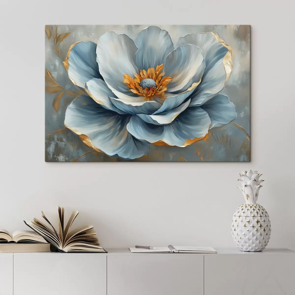 Glezna Zils zieds eļļas glezna stilā s41826