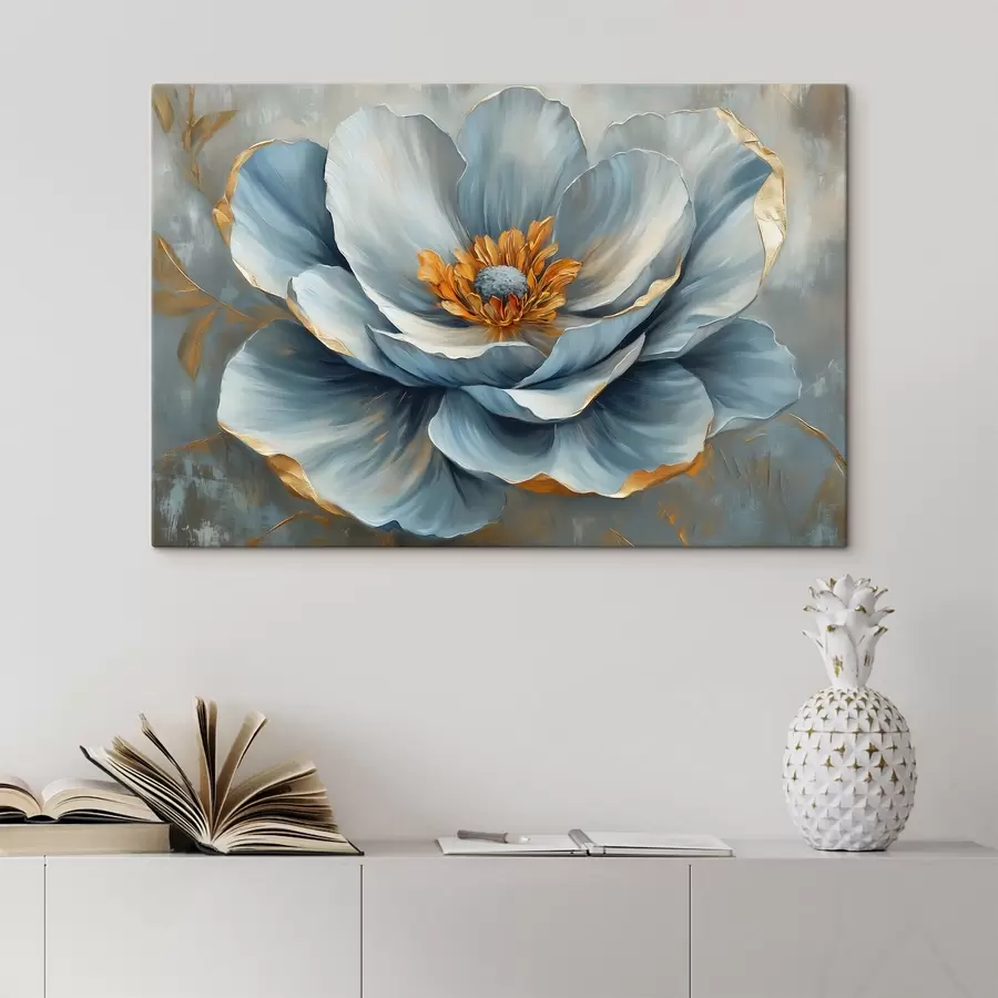 Glezna Zils zieds eļļas glezna stilā s41826