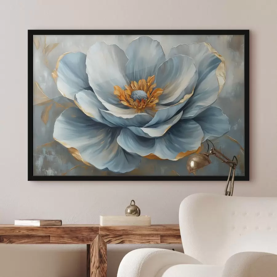 Fototapetes Zils zieds eļļas glezna stilā f41826