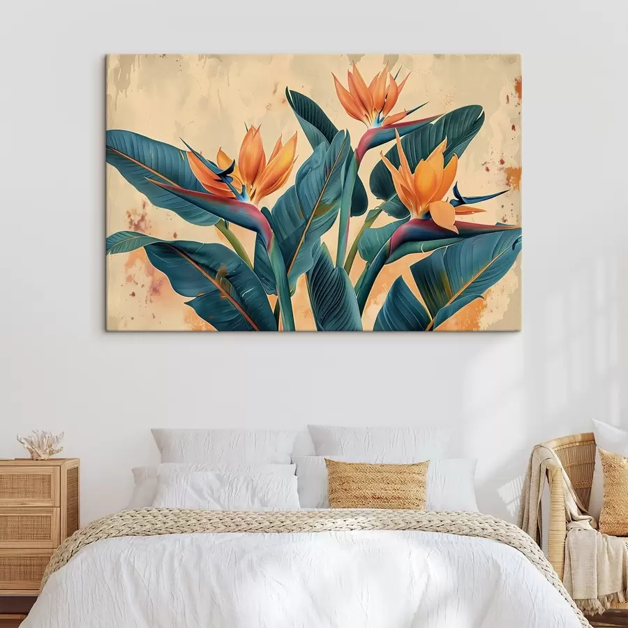 Glezna Tropu banānu koki s41863