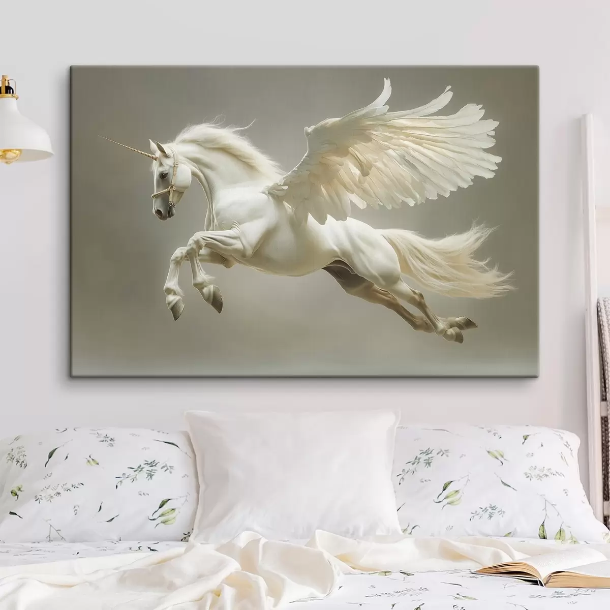 Glezna Lēkstošais Pegazs, spārnots zirgs s41875