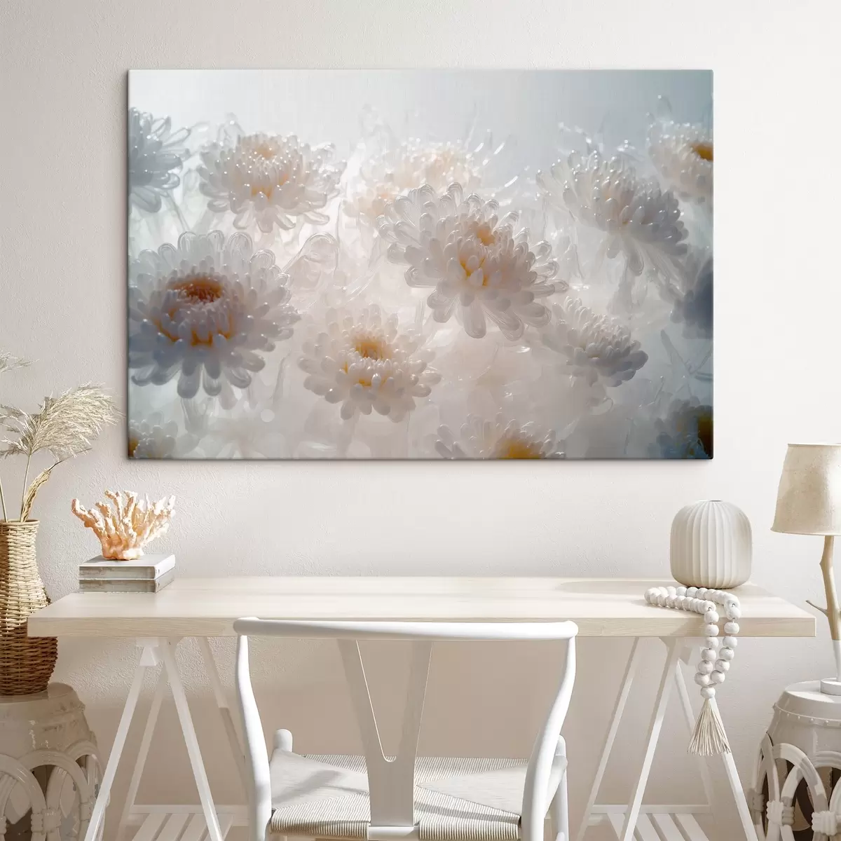 Glezna Baltās krizantēmas s41879
