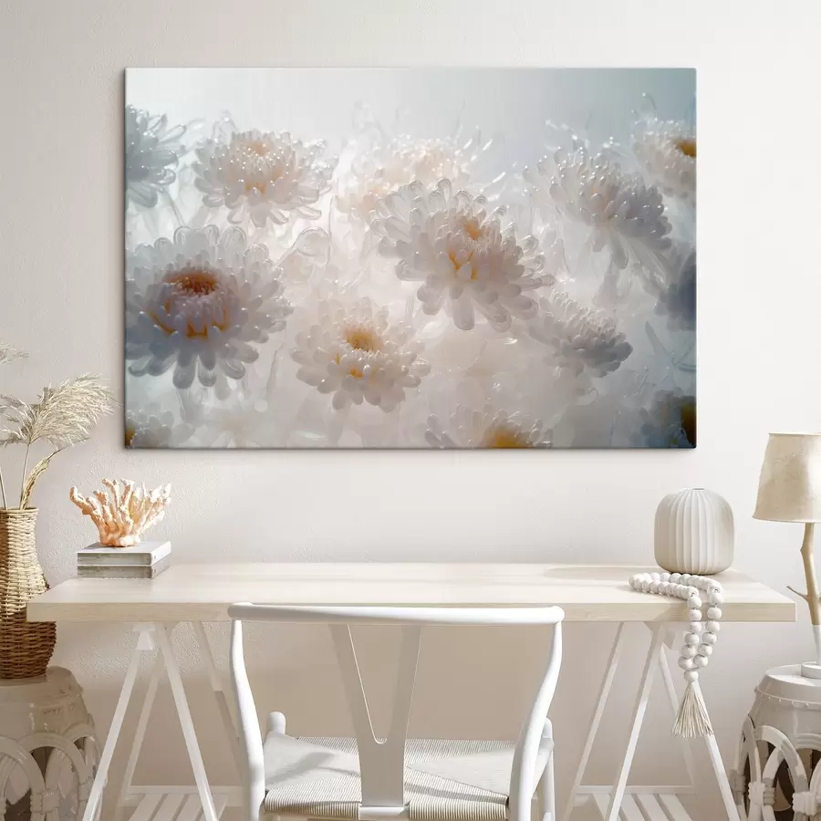 Glezna Baltās krizantēmas s41879