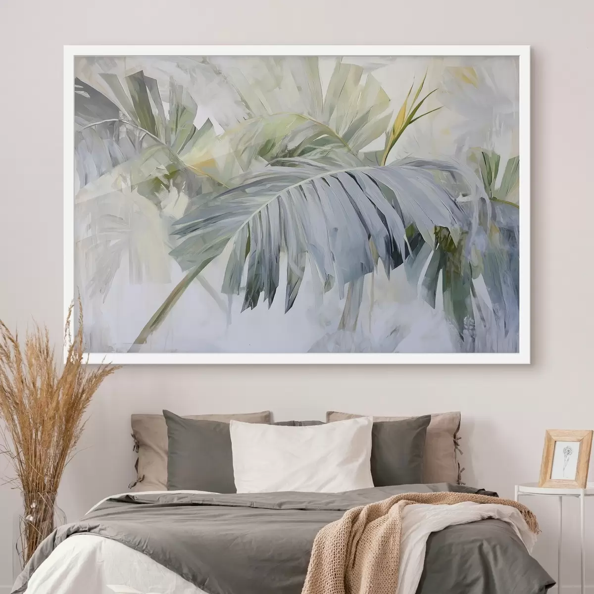 Plakāts Lielas tropu lapas glezniecības stilā f41866