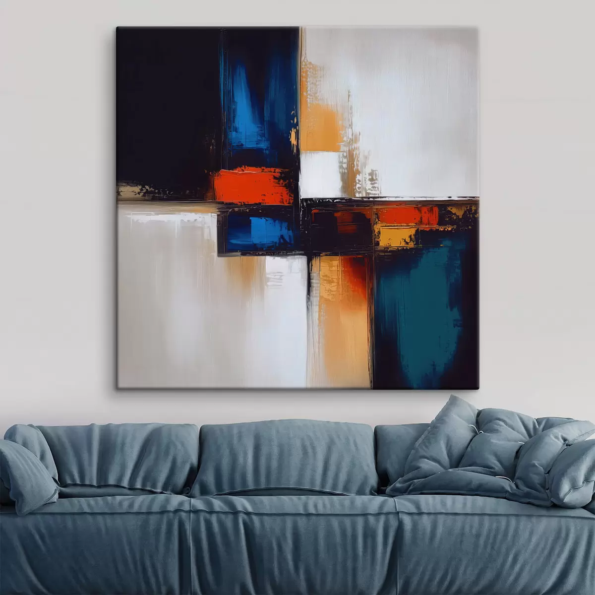 Glezna Daudzkrāsaina abstrakcija s41650