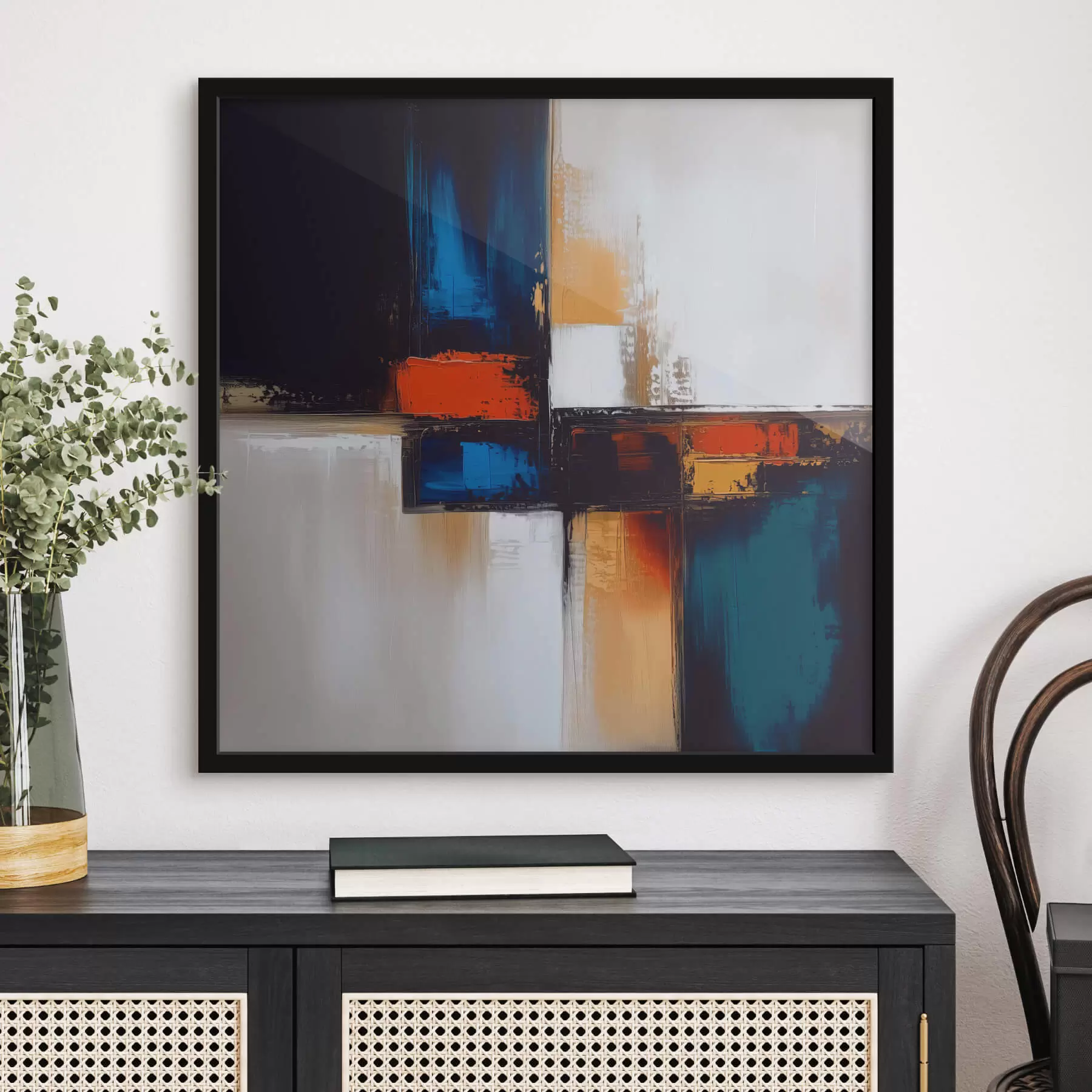 Glezna Daudzkrāsaina abstrakcija f41650