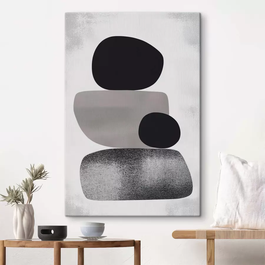 Glezna Abstrakts ar kvadrātu centrā s41986