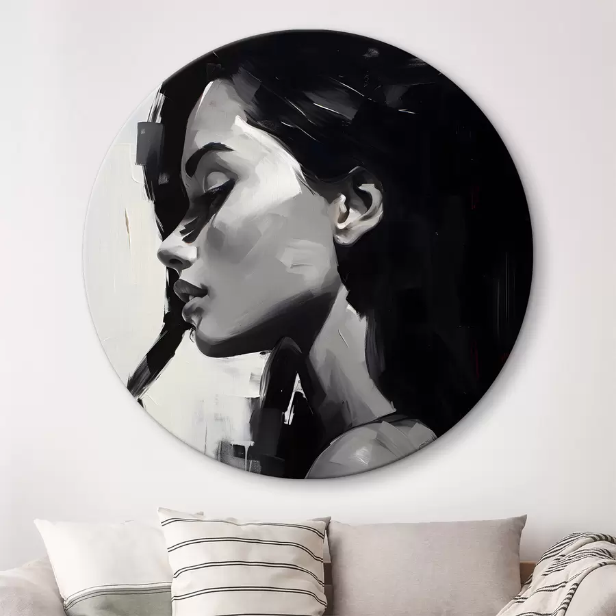 Glezna Skaistas sievietes juteklisks portrets r36158