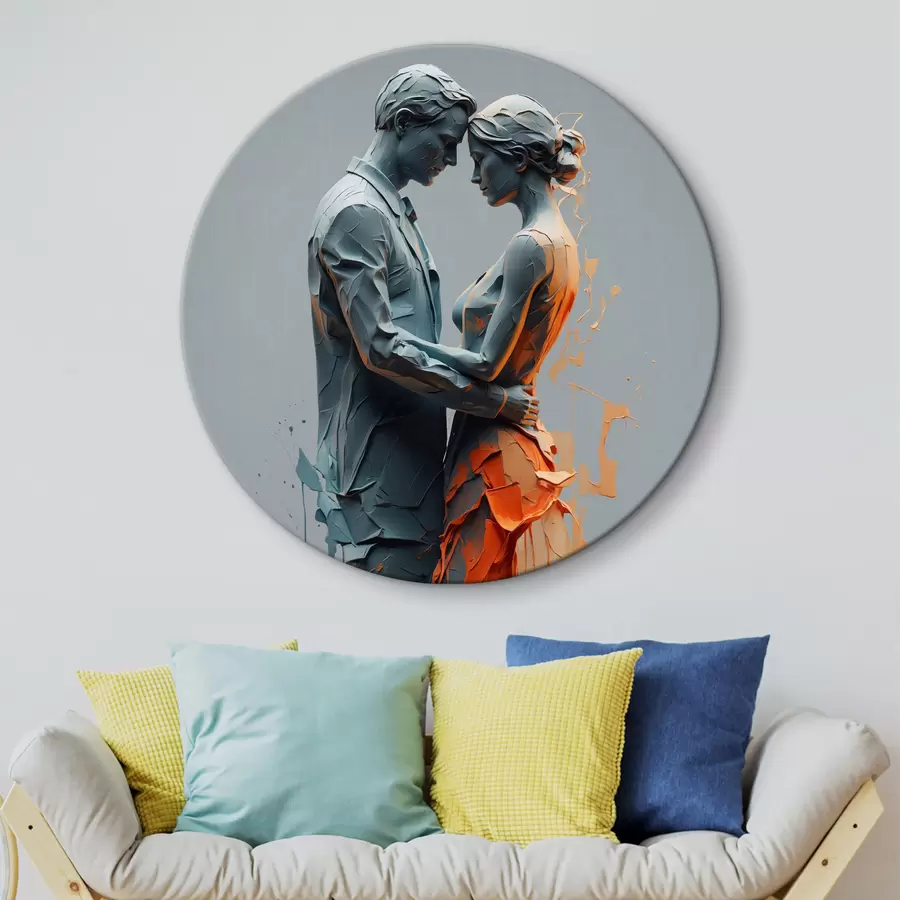 Glezna Abstrakts pāris dejā r38851