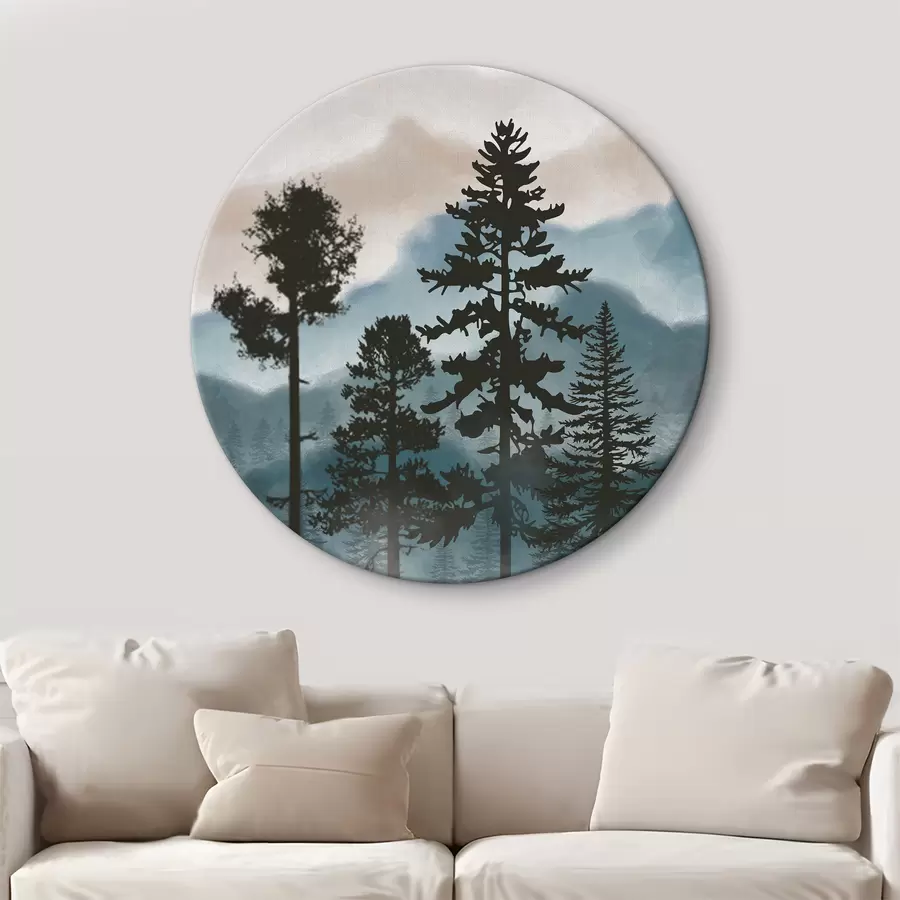 Glezna Abstrakta kalnu ainava r36605