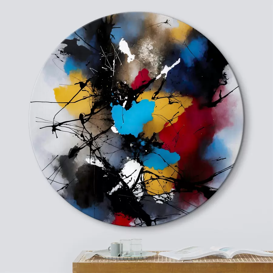 Glezna Abstrakcija, krāsas šļakatas r38718
