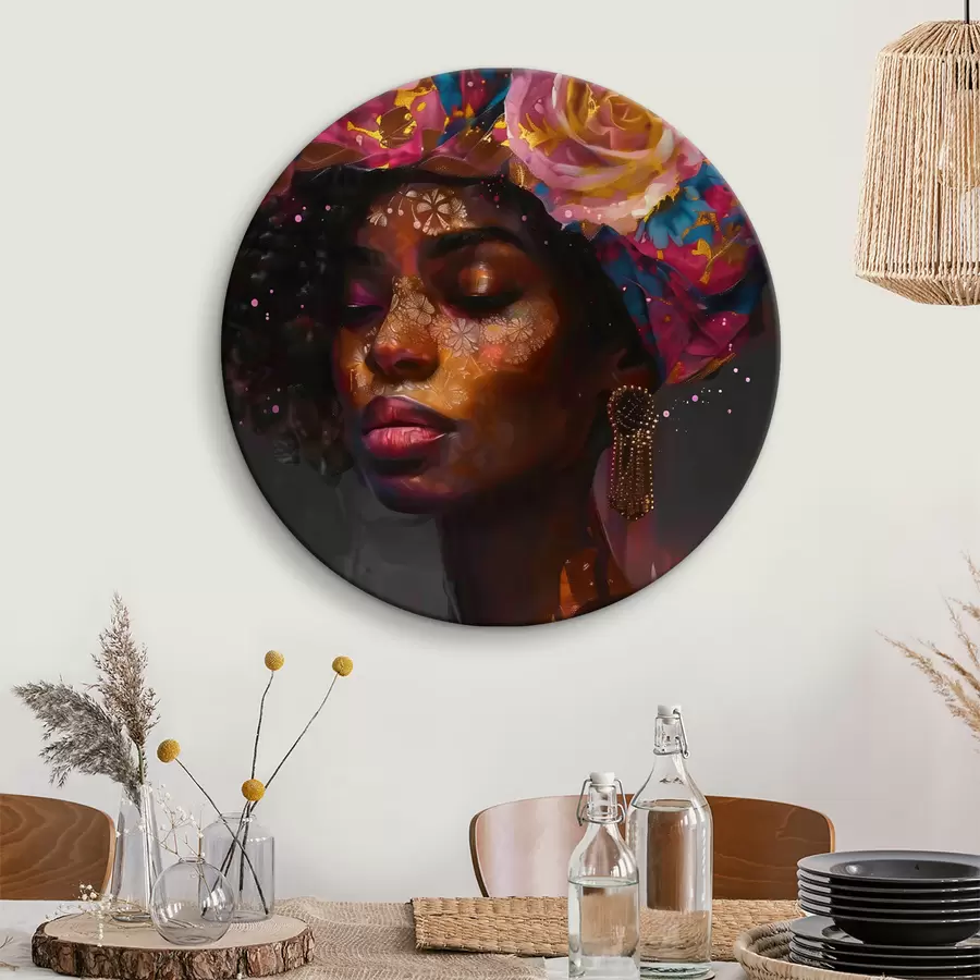 Glezna Afro sieviete r40182