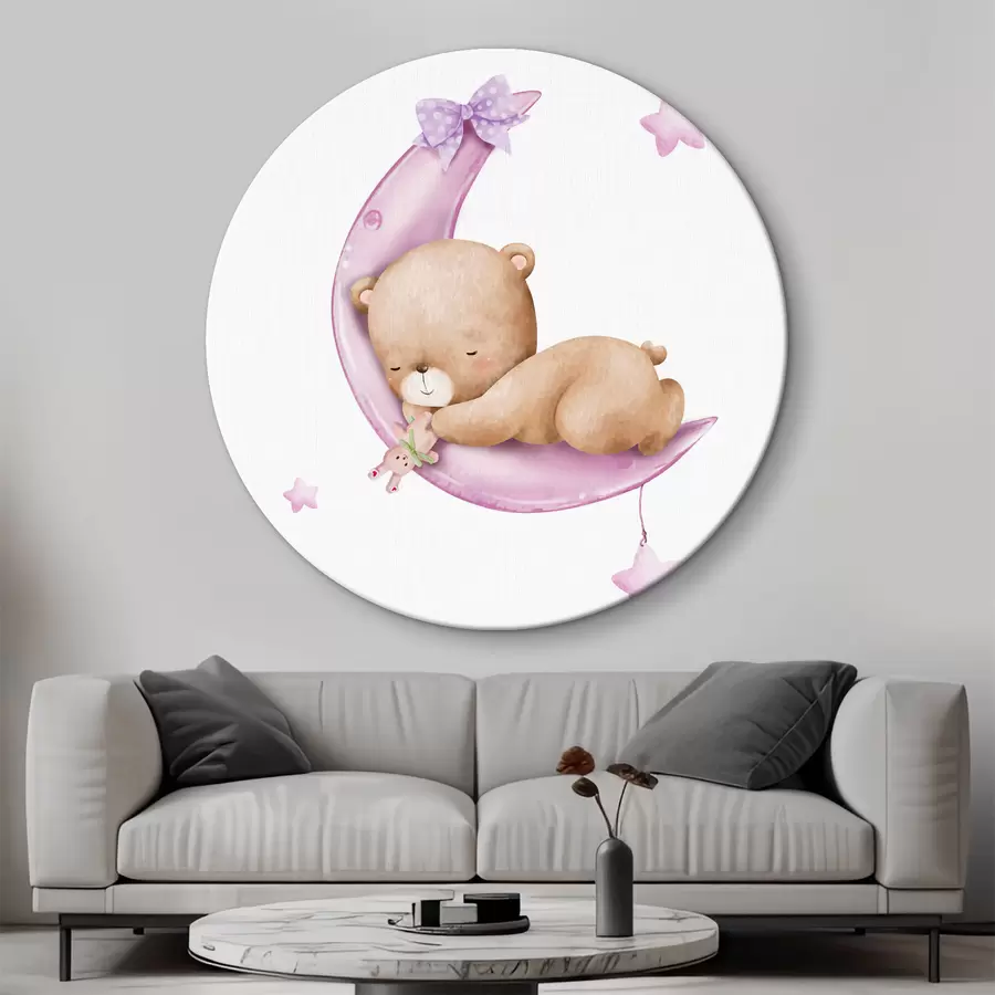 Glezna Lācis guļ uz mēness r37917v2