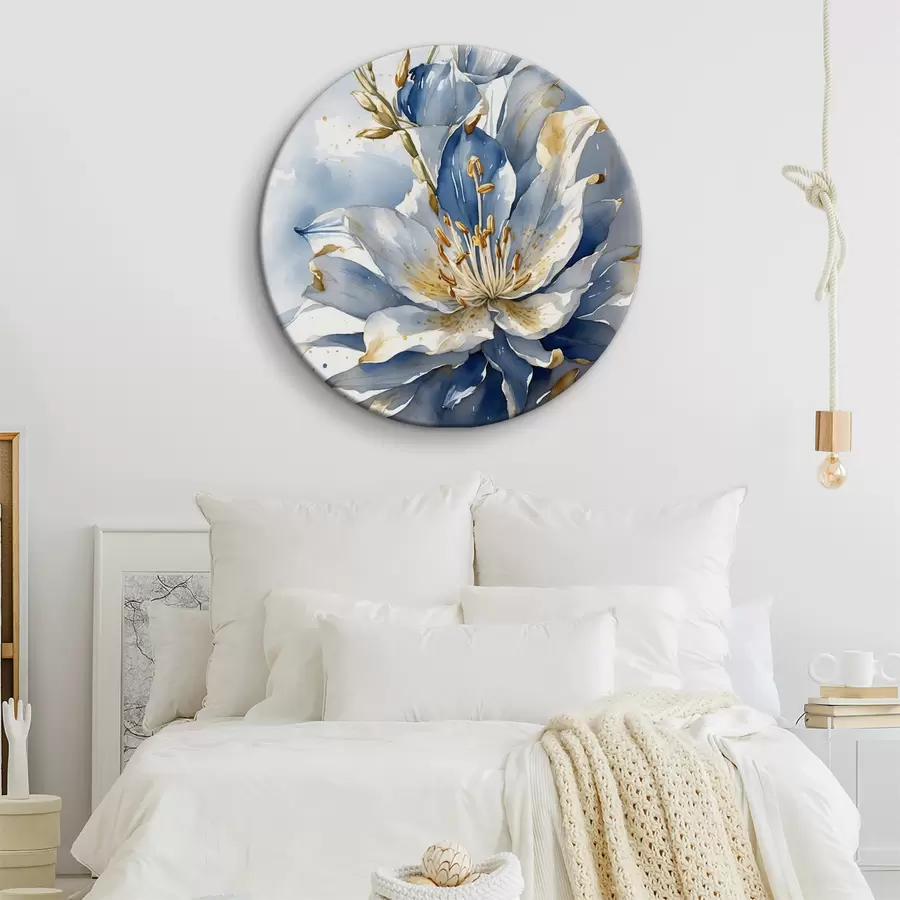 Fototapetes Zila lilija ar akvareli r39872