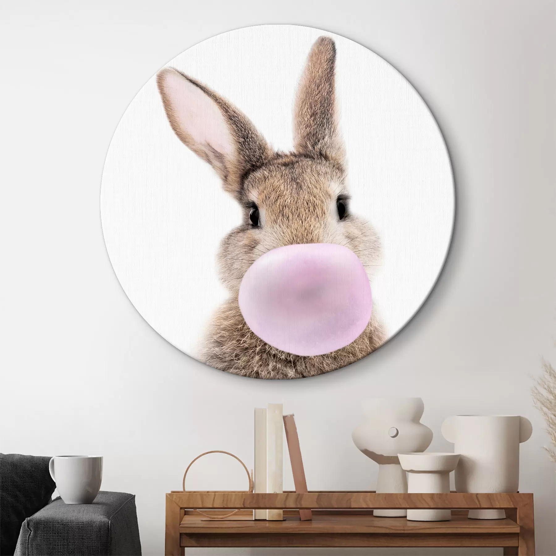 Glezna Zaķēns ar gumiju r37773