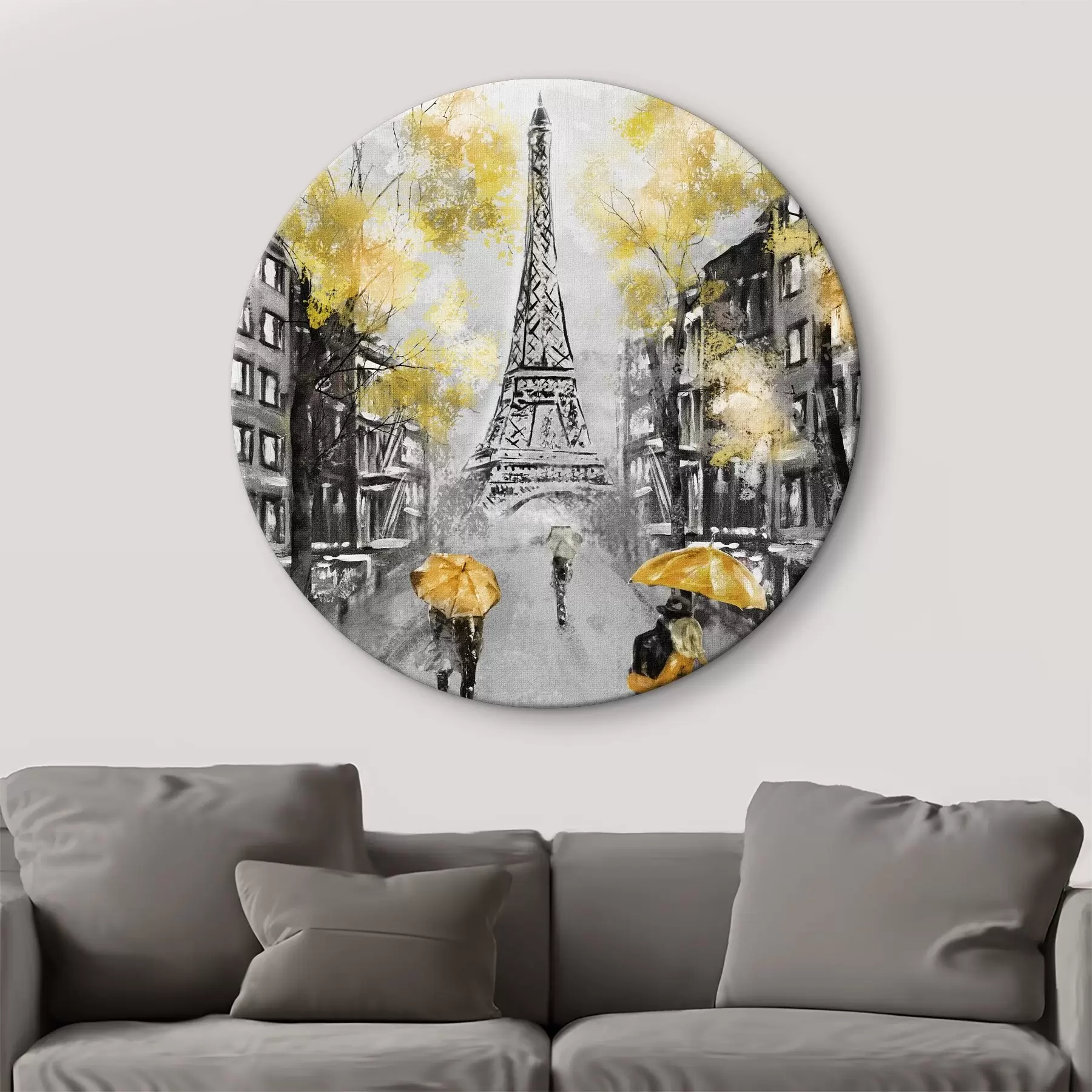 Glezna Mākonis, krāsa un ēka r34592