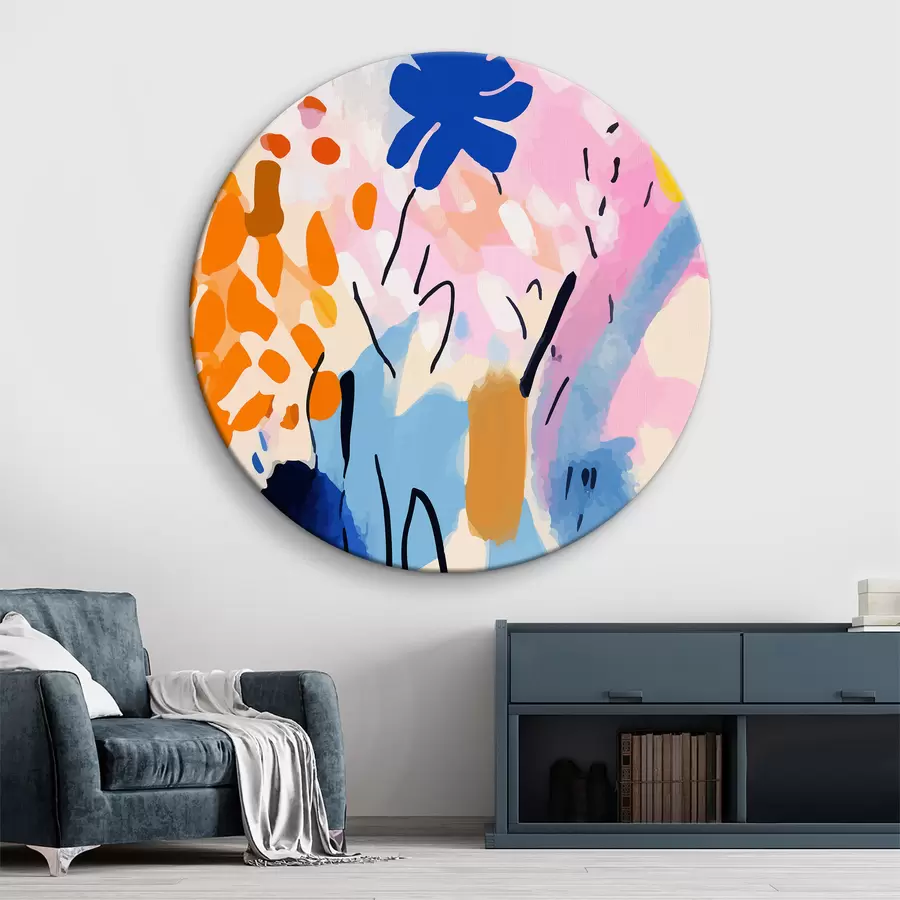 Glezna Krāsaina abstrakcija I r36596