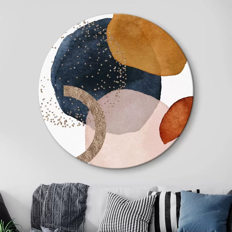 Glezna Kosmosa slāņi: Dziļi zili un zemes akcenti r35955