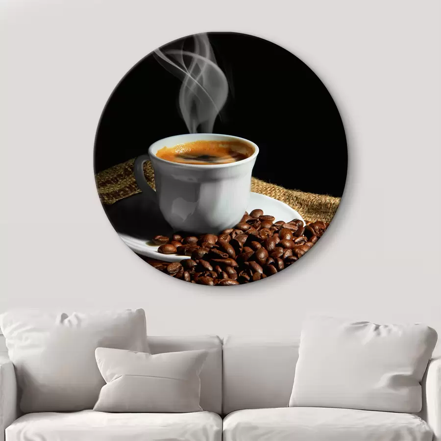 Glezna Pārtika, vienas izcelsmes kafija un galda piederumi r07770