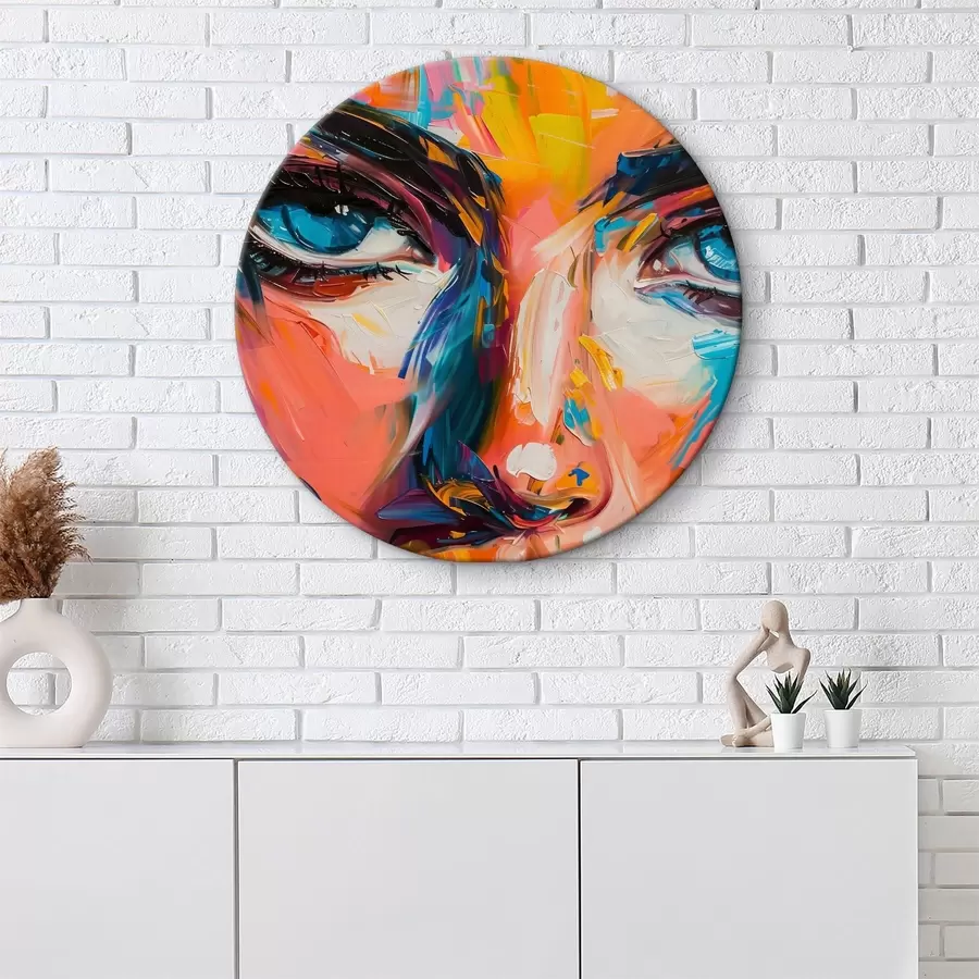 Glezna Meitenes seja krāsās r39883