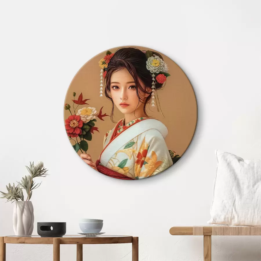 Fototapetes Japāniete skaistā kimono r40108