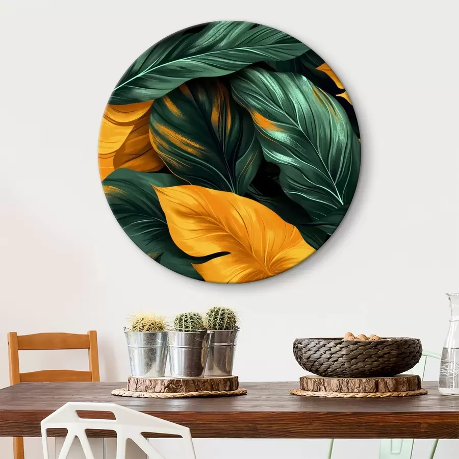 Glezna lielas lapas r40241