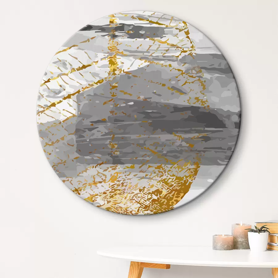 Glezna Lapas uz pelēka un balta fona r36483