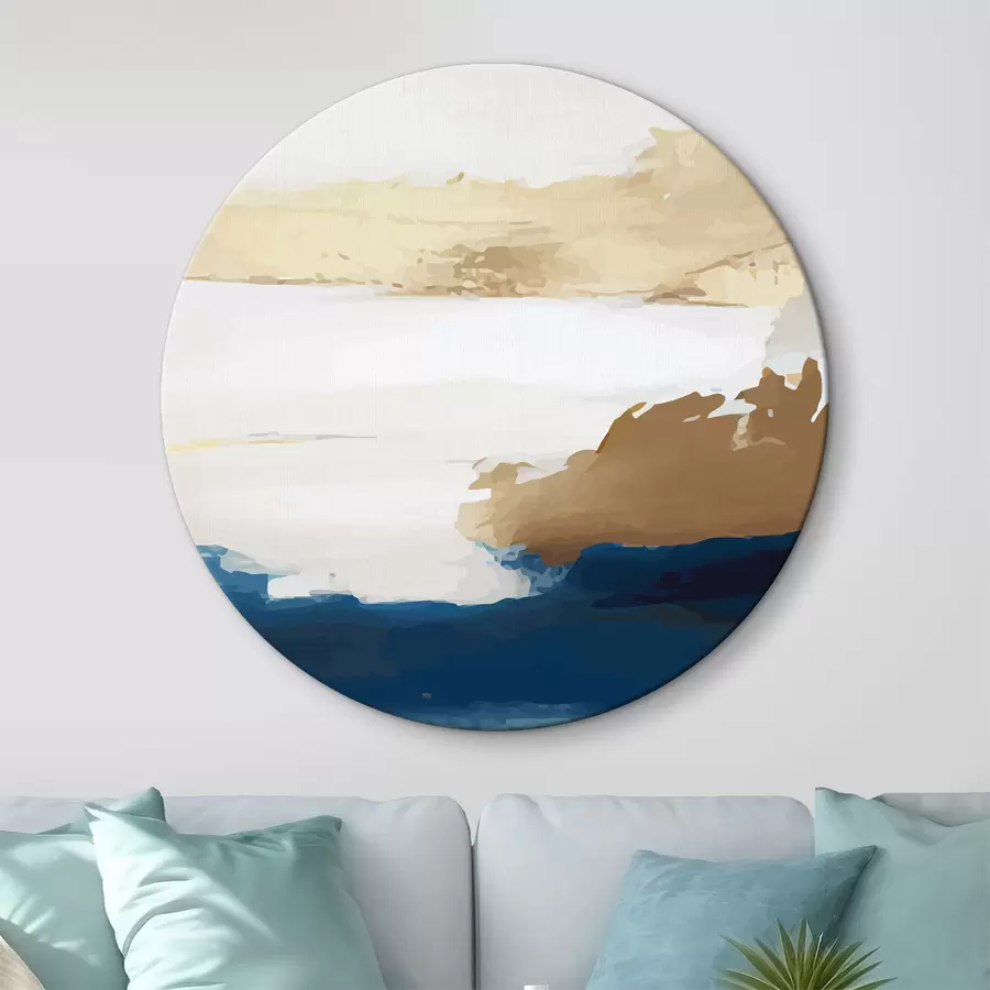 Glezna Viegla abstrakcija ar ziliem akcentiem r36622