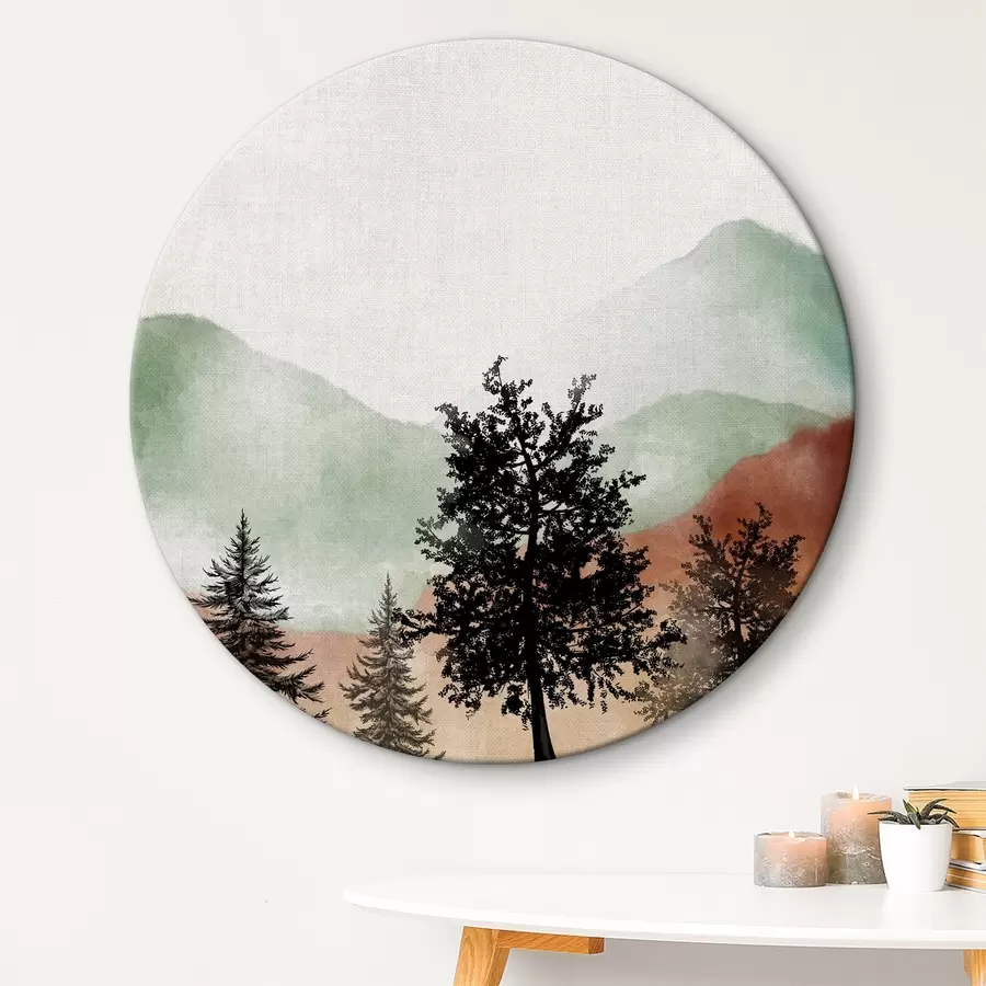 Glezna Kalnu ainava akvarelī r36592