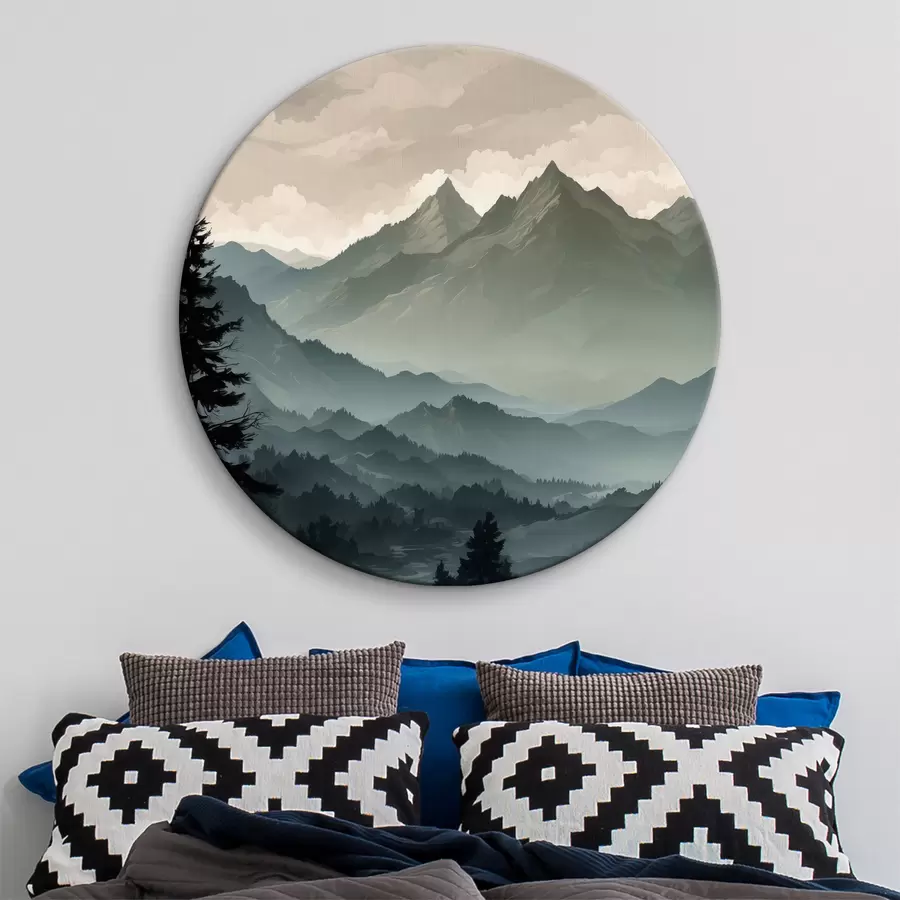 Glezna Kalnu ainava r39587