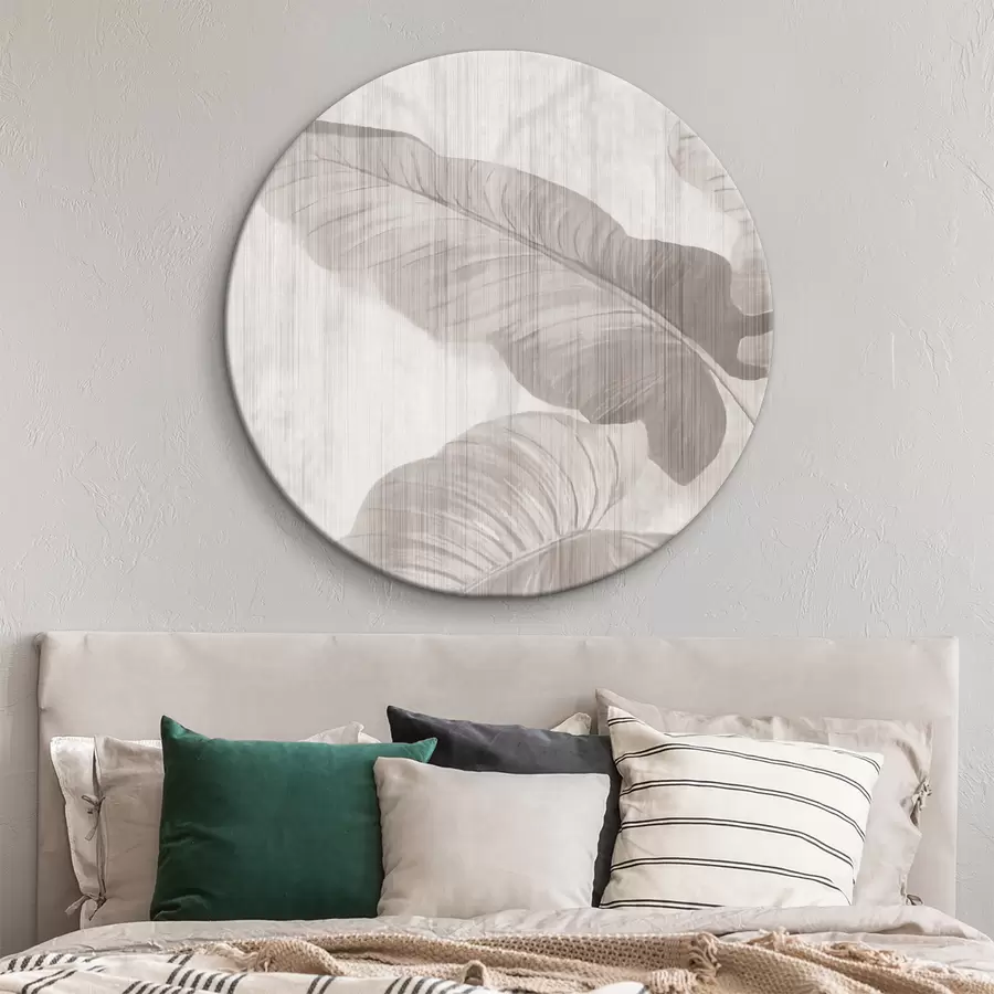 Glezna Mīksto faktūru pieklusinātas banānu lapas r35850