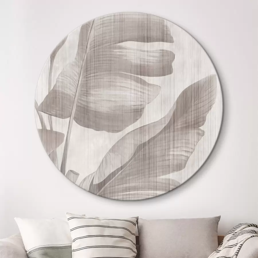 Glezna Mīksto faktūru pieklusinātas banānu lapas r35851