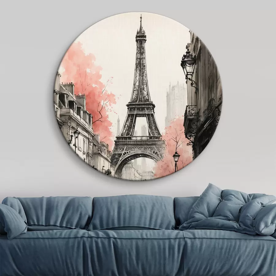 Glezna Pagājušā gadsimta Parīze melnbaltās krāsās r38178