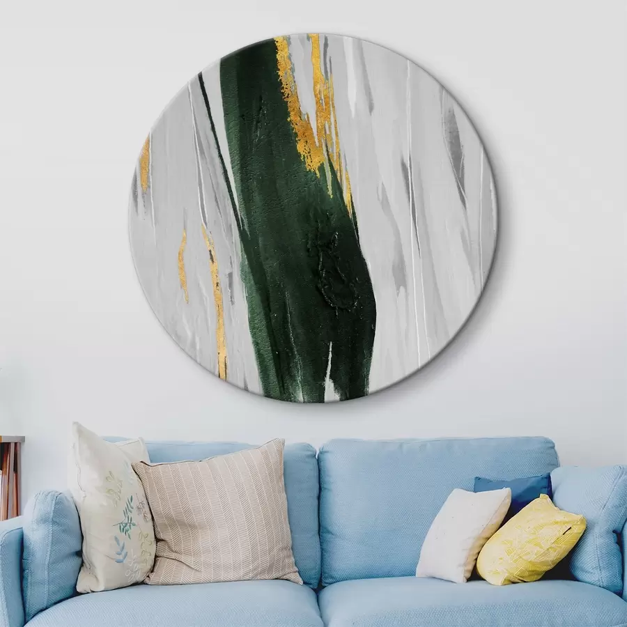 Glezna Dzeltenās, baltās un zaļās krāsas uztriepumi r03993