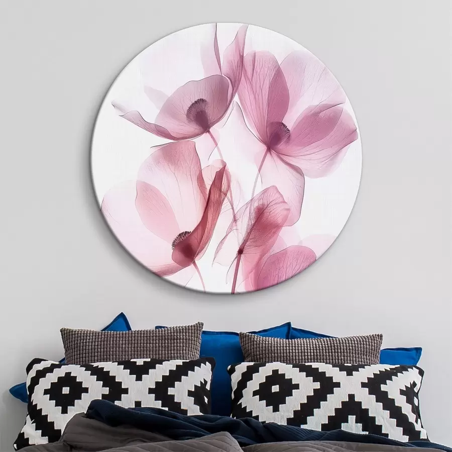 Glezna Stilīgi caurspīdīgi ziedi jauna tendence r39575