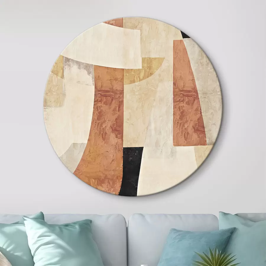 Glezna Teksturēta ģeometriska abstrakcija r37284