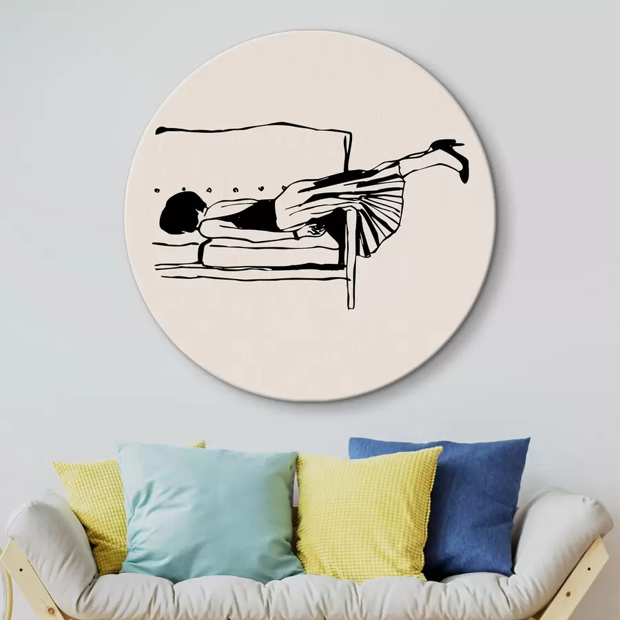 Glezna Moderns meitene modes boho stila laikmetīgās mākslas r37422