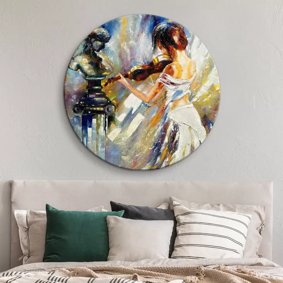 Glezna Vijolniece, eļļas glezna r04222