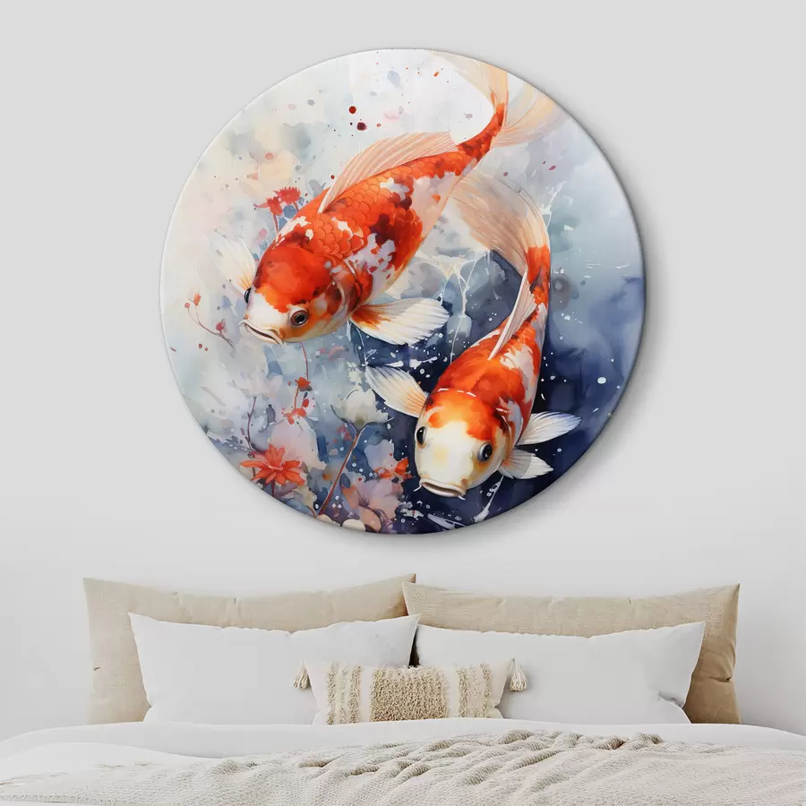 Glezna Ūdens, šķidrums un koi r34245