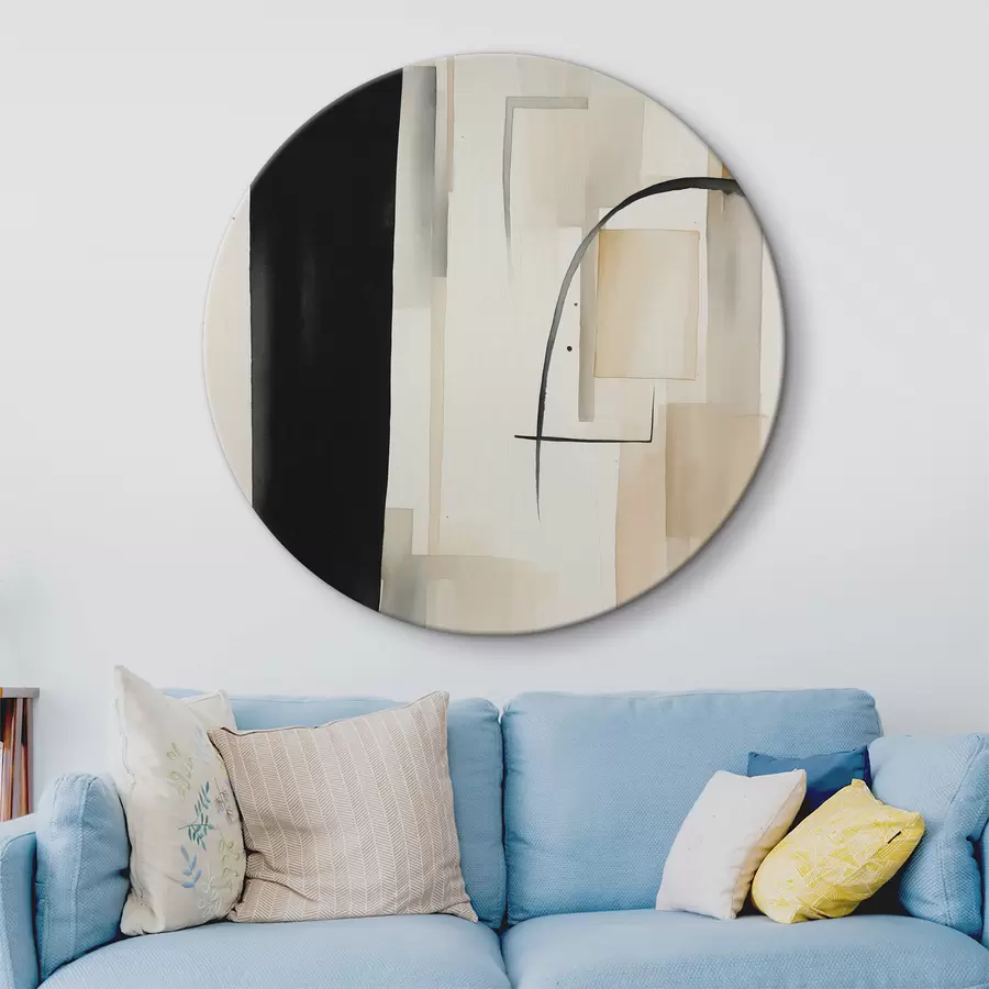 Glezna Akvareļa abstrakcija ar taisnstūra figūrām r37170