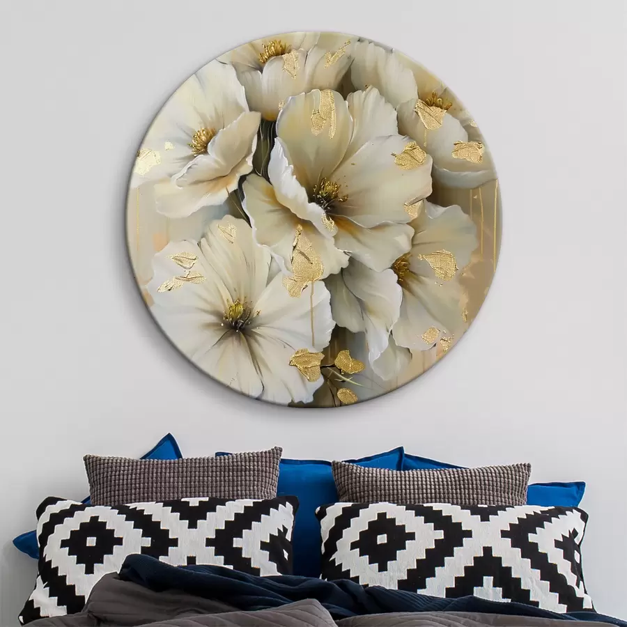 Glezna Baltie ziedi r39555