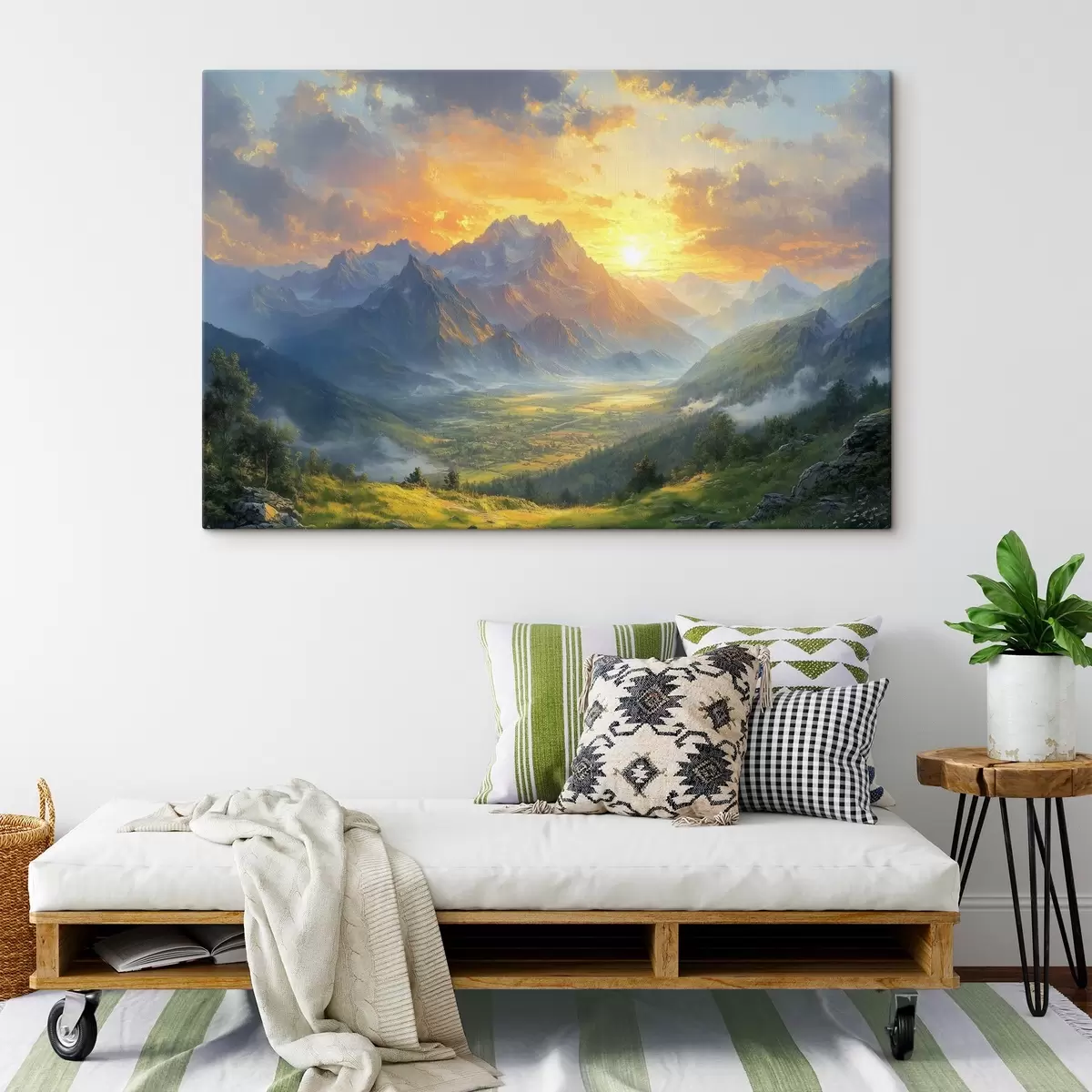 Glezna rītausma kalnos s42004