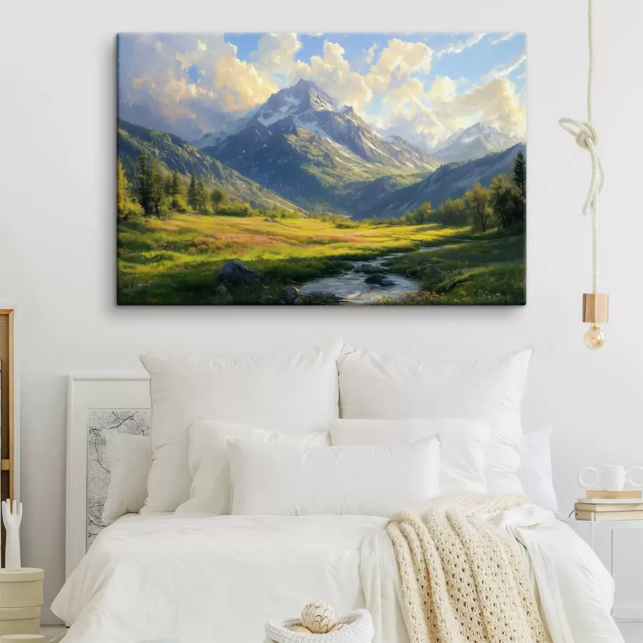 Glezna kalnu ainava s42015