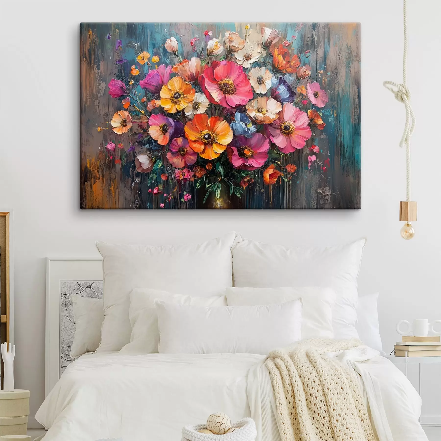 Fototapetes daudzkrāsains pušķis s42018