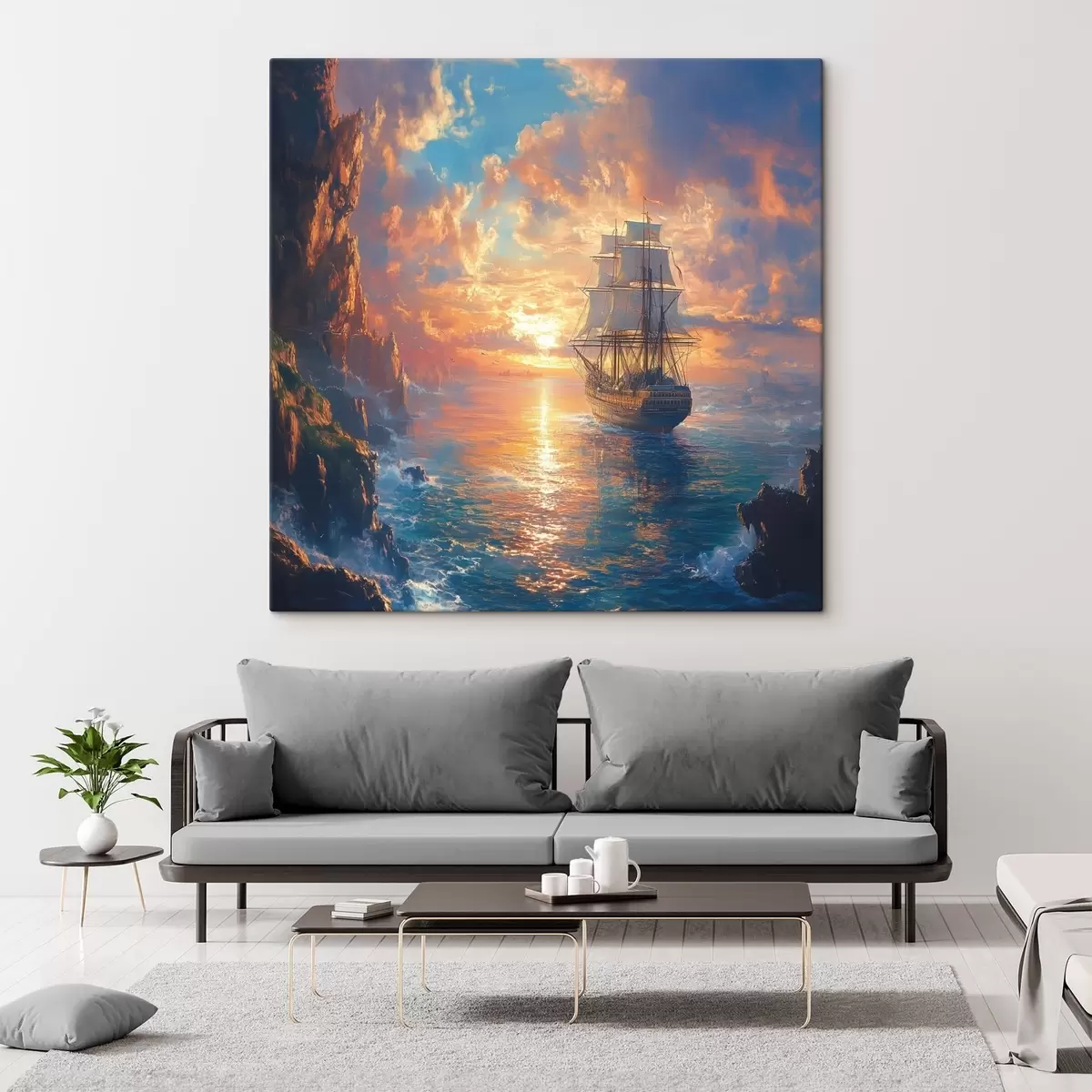 Glezna kuģis jūrā s42024