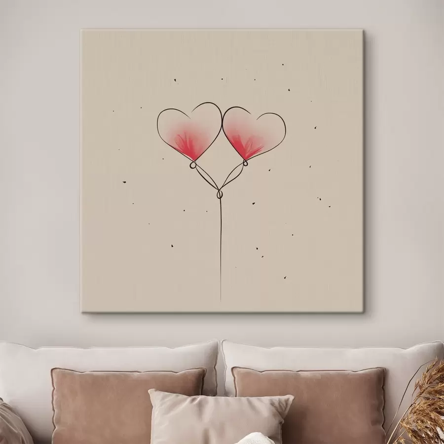 Glezna Sirds minimālisms s42036