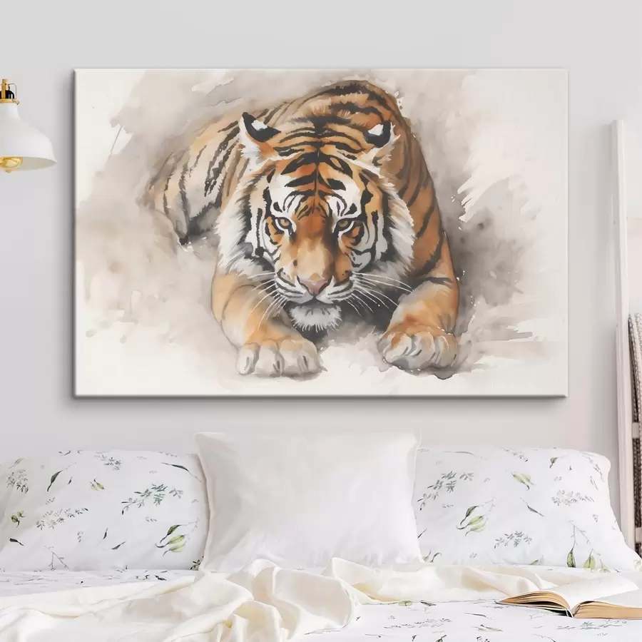 Glezna Tīģera imitācija akvarelis s42037