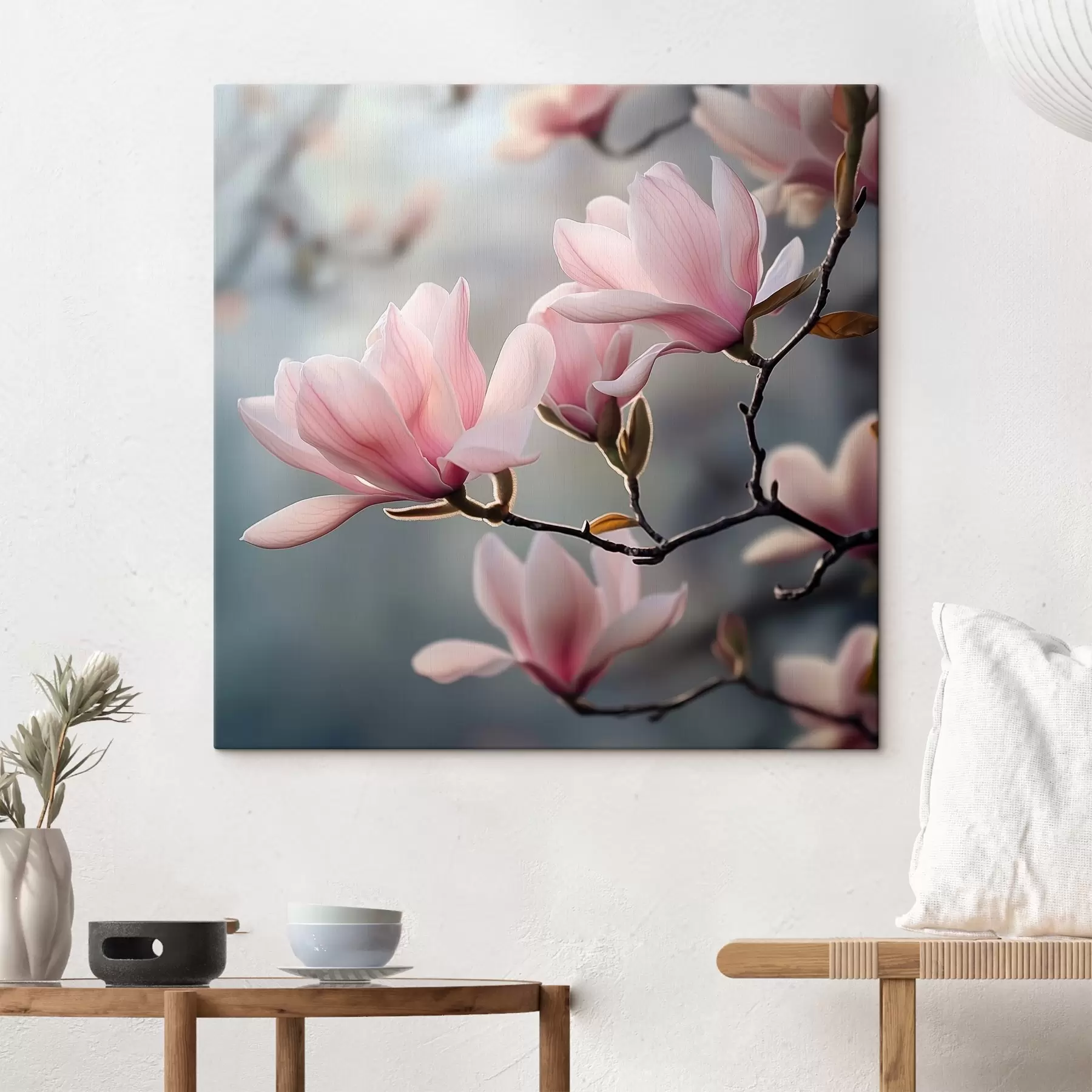 Fototapetes Magnolijas ziedi uz zara s42042