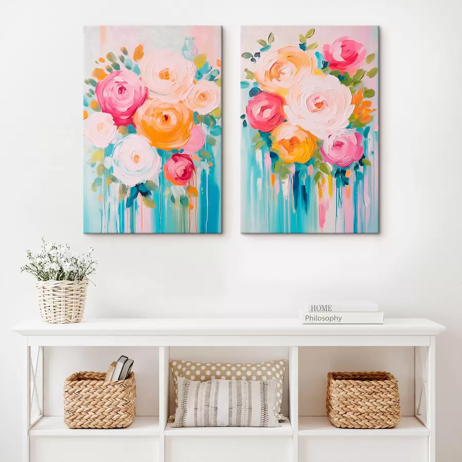 Glezna Krāsaini ziedi m00394